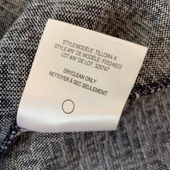 Theory Womens Sleeveless Black White Tweed Fit and Flare Dress Size 10 - Picture 8 of 11